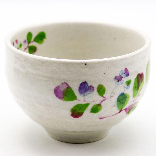 野点用抹茶碗 草花 ミニ抹茶茶碗 茶道具 陶磁器 茶の湯用品 お点前用
