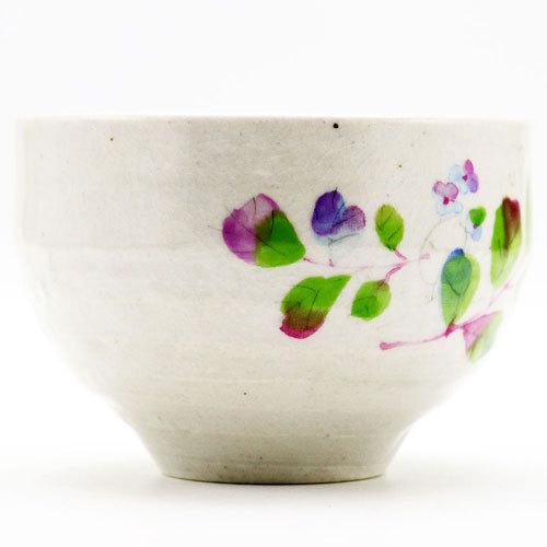 野点用抹茶碗 草花 ミニ抹茶茶碗 茶道具 陶磁器 茶の湯用品 お点前用