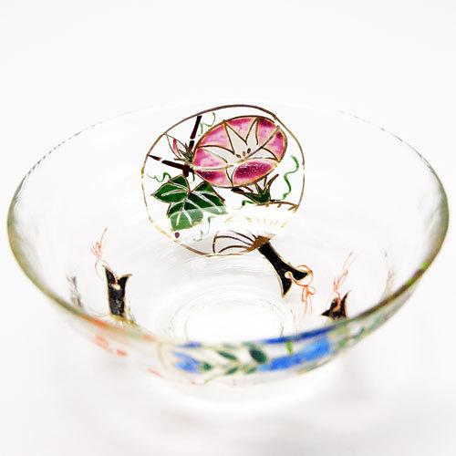 抹茶碗 義山平茶碗 「団扇」 福沢梢作 夏物 茶道具 : 抹茶やお茶と