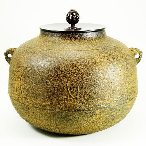 風炉釜 真形 羽落 浜松地紋 茶道具 茶の湯用品 抹茶お点前用 : 抹茶や 