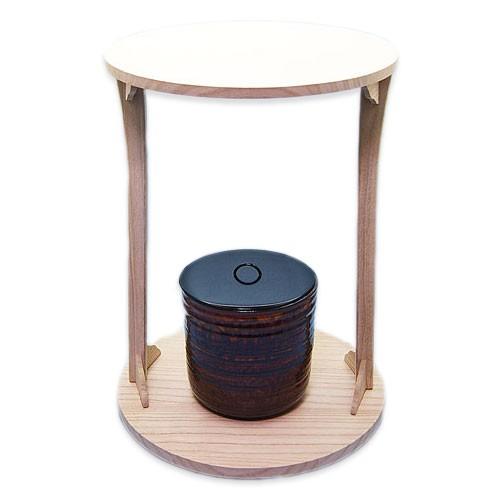 古瀬戸一重口水指付桐丸卓 まるじょぐ 茶道具 茶の湯用品 お点前用