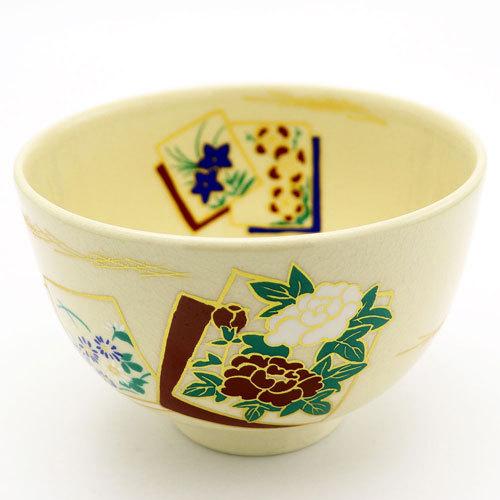 抹茶茶碗 色紙 通年物 茶の湯 お稽古用 茶道具 陶磁器 茶の湯用品 抹茶