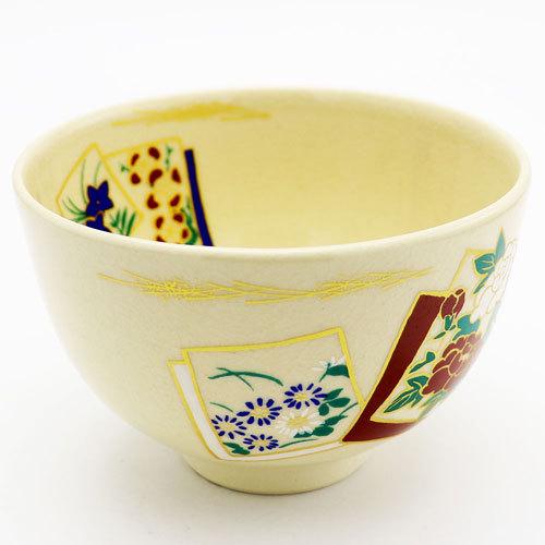 抹茶茶碗 色紙 通年物 茶の湯 お稽古用 茶道具 陶磁器 茶の湯用品 抹茶