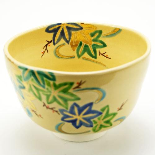 抹茶碗 青楓 夏物 鈴木一点 作 木箱入り 茶道具 陶磁器 茶の湯用品