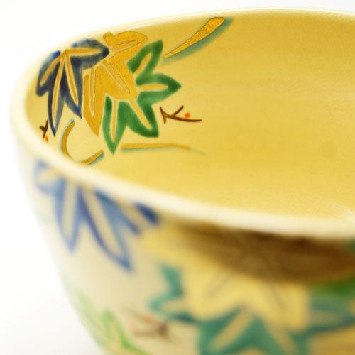 抹茶碗 青楓 夏物 鈴木一点 作 木箱入り 茶道具 陶磁器 茶の湯用品