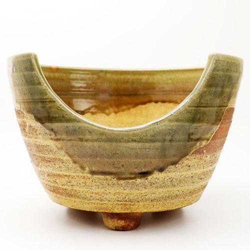 紅鉢風炉 信楽焼 9寸 電気炭用 茶道具 陶磁器 茶の湯用品 抹茶お点前用