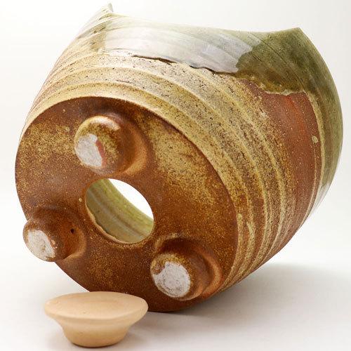 紅鉢風炉 信楽焼 9寸 電気炭用 茶道具 陶磁器 茶の湯用品 抹茶お点前用