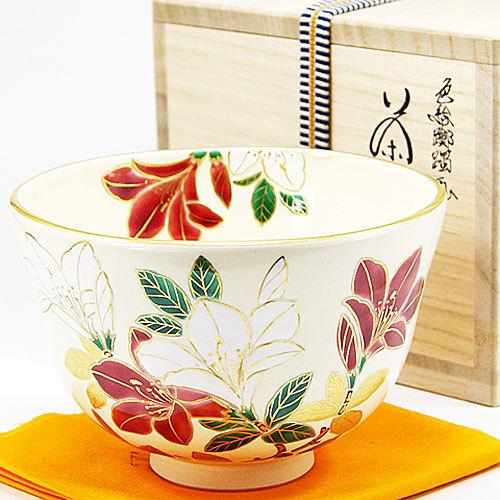 抹茶碗 つつじ 相模竜泉作 春物 茶道具 陶磁器 茶の湯用品 抹茶碗 つつじ 相模竜泉作 春物 茶道具 陶磁器 茶の湯用品
