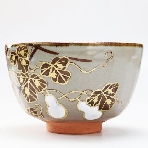 抹茶碗 六瓢 鈴木一点作 夏物 茶道具 陶磁器 京焼 茶の湯用品 お点前用