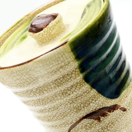 細水指 織部 中置 杵型 陶磁器 茶道具 茶の湯 お点前 :hosomizusasi