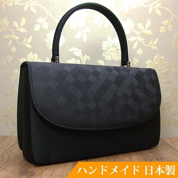 フォーマルバッグ 黒 葬儀 結婚式 入学式 卒業式 お受験 日本製 ブラックフォーマルバッグ MINOTOFU bfm04