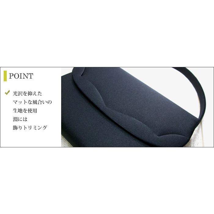 フォーマルバッグ 黒 葬儀 結婚式 入学式 卒業式 お受験 日本製 ブラックフォーマルバッグ MINOTOFU bfp03_8