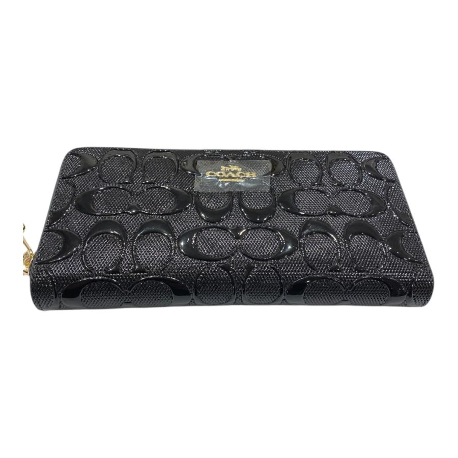 COACH（コーチ） 長財布 レディース パテントレザー シグネチャー