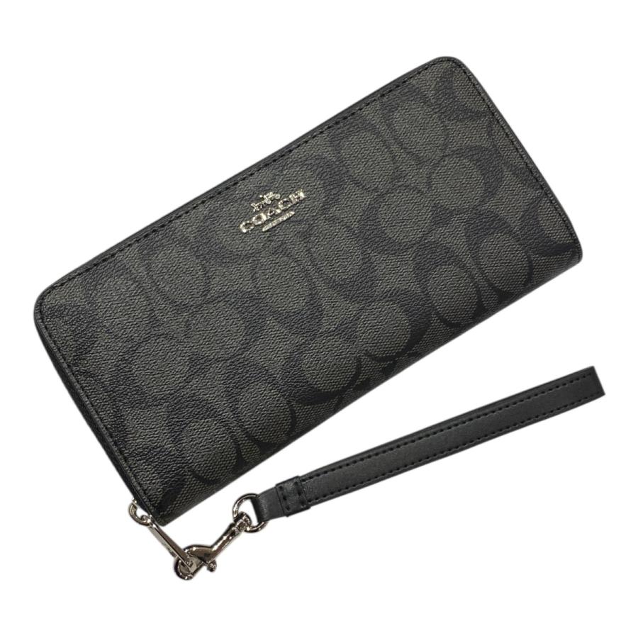 COACH（コーチ） 長財布 レディース シグネチャー ラウンドファスナー