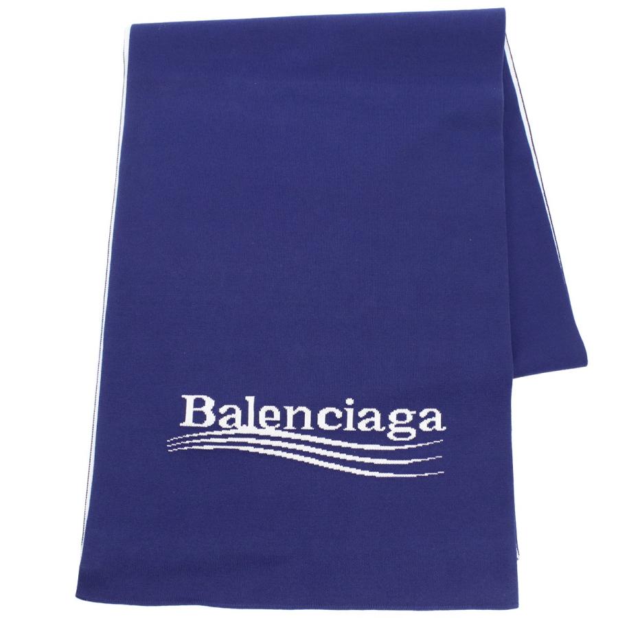 バレンシアガ BALENCIAGA メンズ−マフラー 厚手 621026 T3176 4540 ブルー系の画像