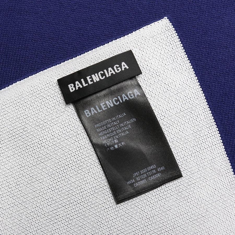 バレンシアガ BALENCIAGA メンズ−マフラー 厚手 621026 T3176 4540 ブルー系の画像