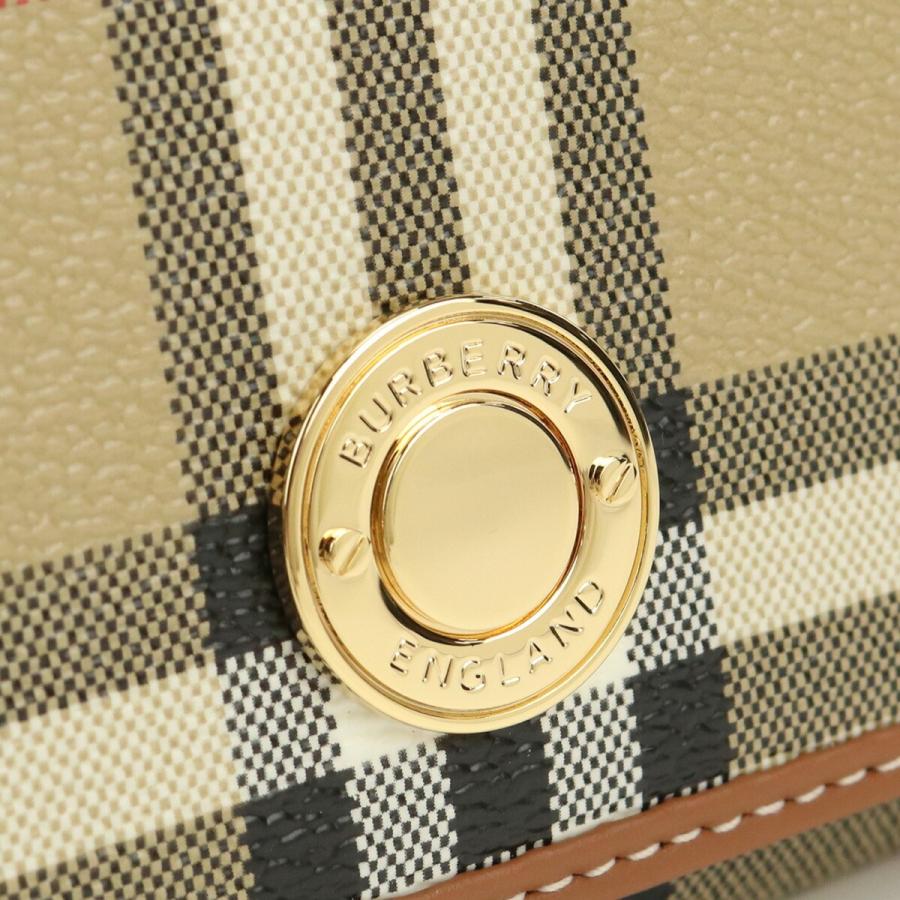 バーバリー BURBERRY 長財布ニ折小銭入付き ブランド チェック 8070414 A7026 ARCHIVE BEIGE ベージュの画像