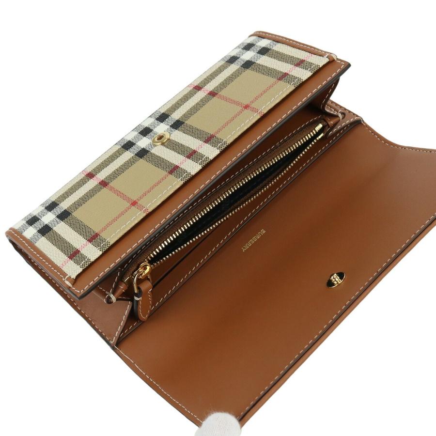 バーバリー BURBERRY 長財布ニ折小銭入付き ブランド チェック 8070414 A7026 ARCHIVE BEIGE ベージュの画像
