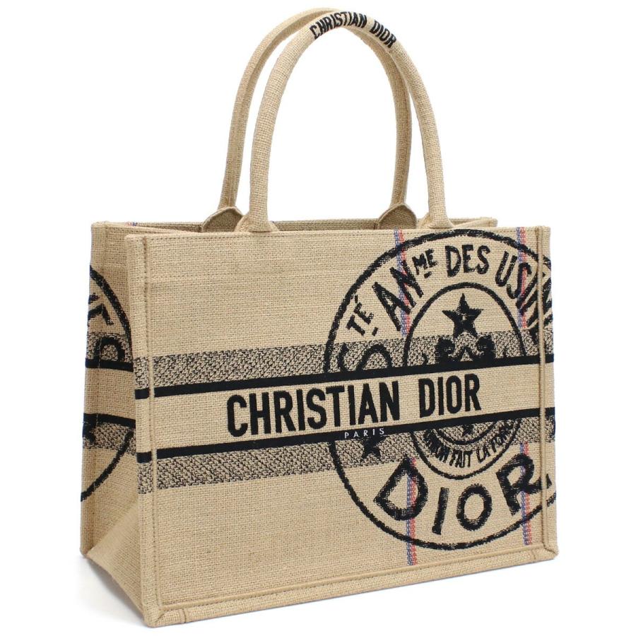 美品　Dior ロゴ入りトートバッグ カードあり Christian Dior ディオール DIOR トートバッグ レディース 刺繍
