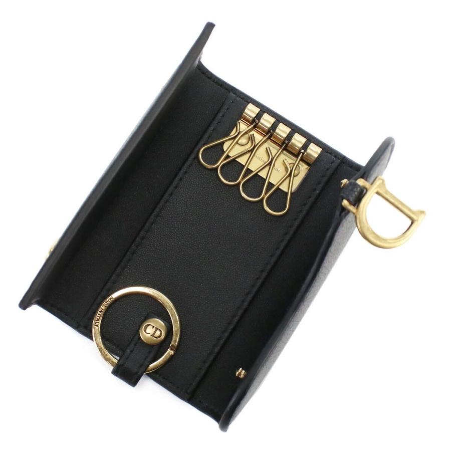 ディオール Christian Dior ４連キーケース ブランド Dロゴ  S5695 CCEH M900 ブラックの画像