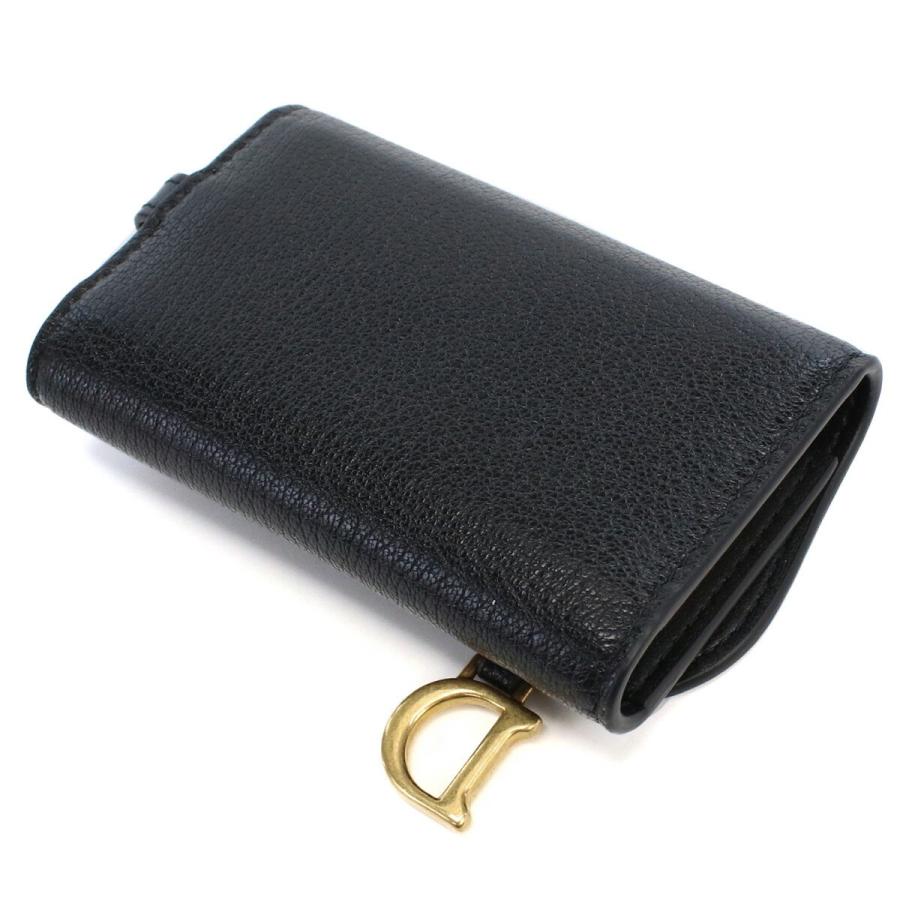 ディオール Christian Dior ４連キーケース ブランド Dロゴ  S5695 CCEH M900 ブラックの画像