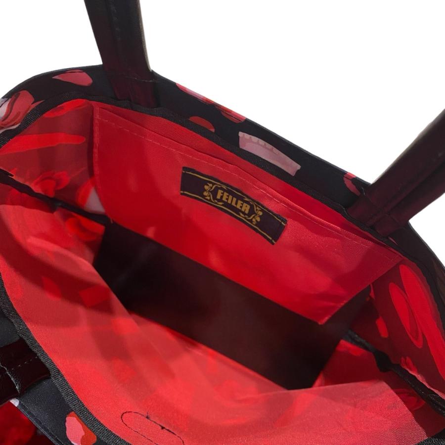 FEILER フェイラー♡ユニ　トートバッグ　レッド FEILER - 新品タグ付❤︎フェイラー FEILER❤︎トートバッグ❤︎ユニ