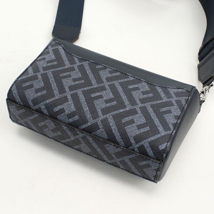 FENDI フェンディ 斜め掛け ショルダーバッグ 7M0363 ASIC F1O97 メンズ ブルーの画像