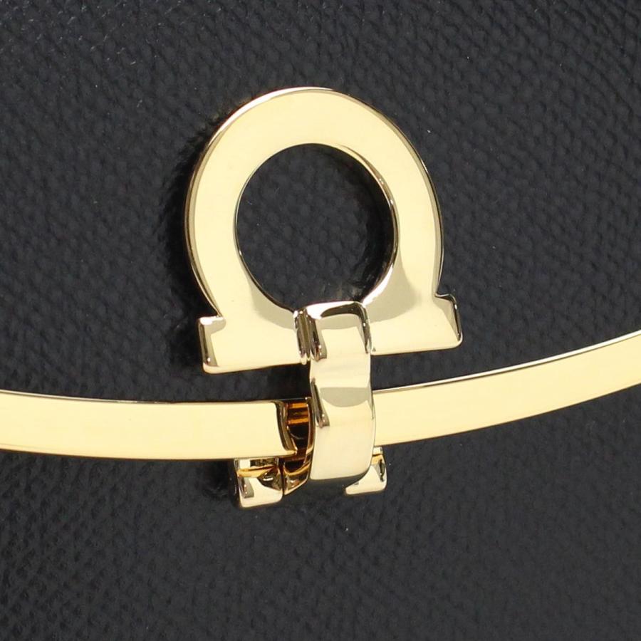 フェラガモ FERRAGAMO 2211 GANCINO CLIP ガンチーノ クリップ Wホック財布 22-C877 0673998 NERO ブラック 新品の画像