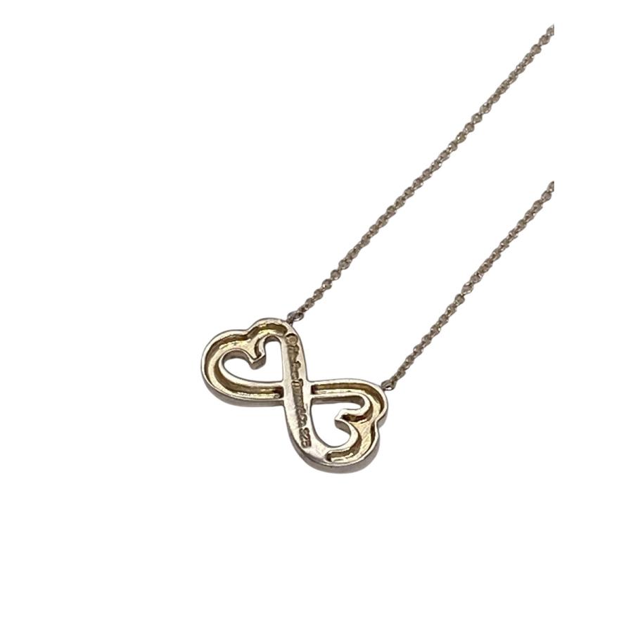 【中古】Tiffany&Co. ティファニー SV925 ダブルラビングハート ネックレス レディース ブランド ABランクの画像