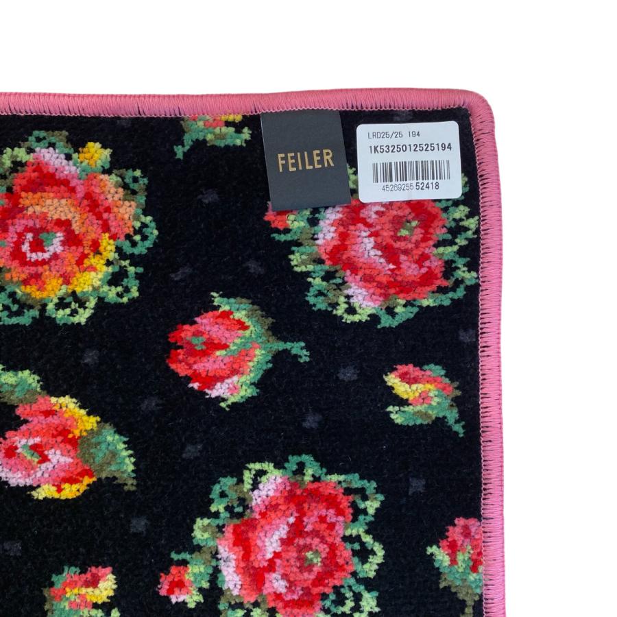 feiler（フェイラー） タオルハンカチ 25cm レーシーローズドット LACY
