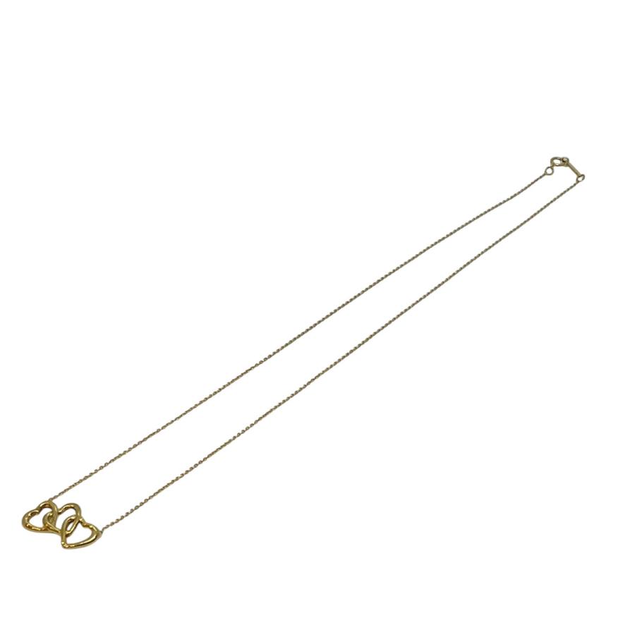 【中古】 TIFFANY&Co. ティファニー トリプル オープンハート K18YG ゴールド レディース ネックレス ブランド ABランクの画像