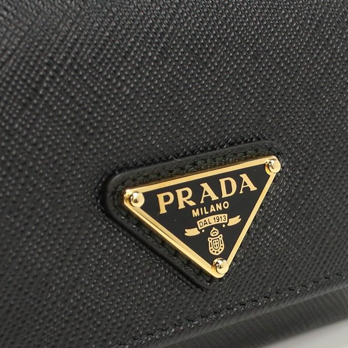 PRADA プラダ 三つ折り財布 小銭入付き トライアングルロゴ