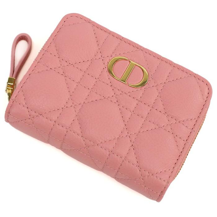 ディオール Christian Dior CARO SCARLET 二つ折り財布 小銭入付き 