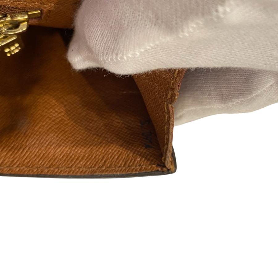 【中古】LOUIS VUITTON ルイヴィトン M51801 ポルト エンベロープ モノグラム クラッチバッグ ブラウン メンズ Bランク_5