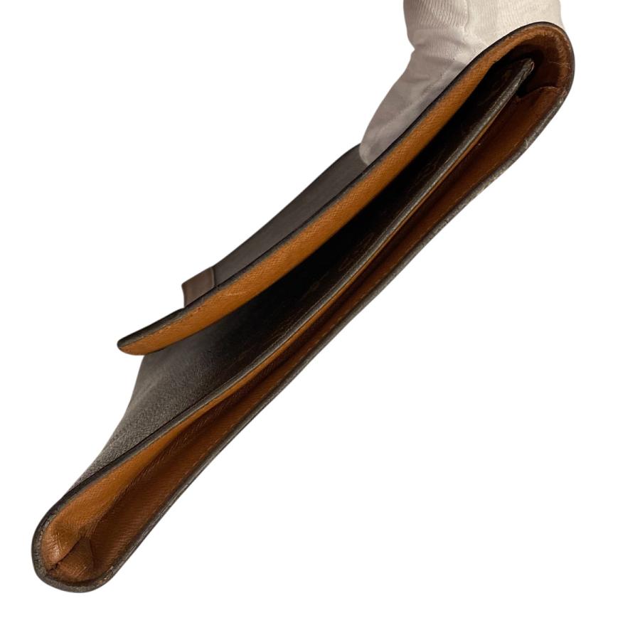 【中古】LOUIS VUITTON ルイヴィトン M51801 ポルト エンベロープ モノグラム クラッチバッグ ブラウン メンズ Bランク_8