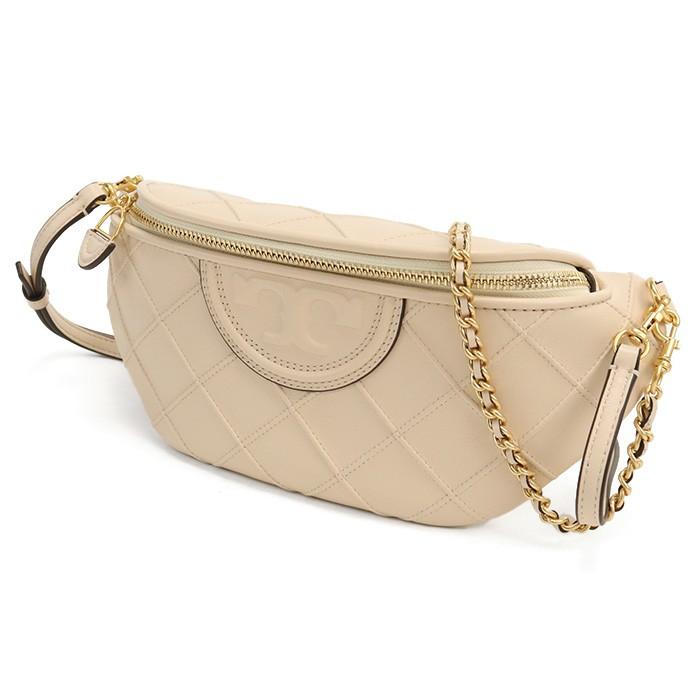 トリーバーチ TORY BURCH FLEMING NEW BELT BAG ボディバッグ160132 122 NEW CREAM ベージュ系の画像