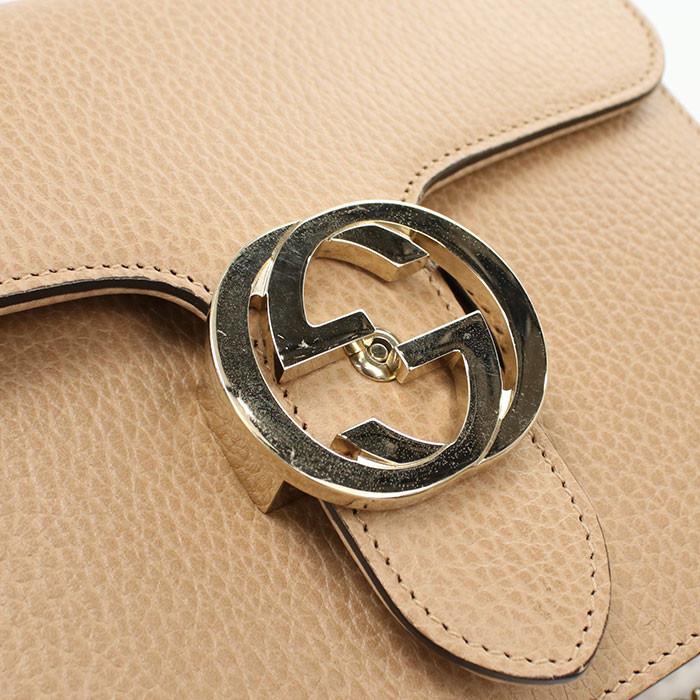 【中古】GUCCI グッチ チェーン インターロッキングG 510304 ショルダーバッグ レザー レディース Aランクの画像