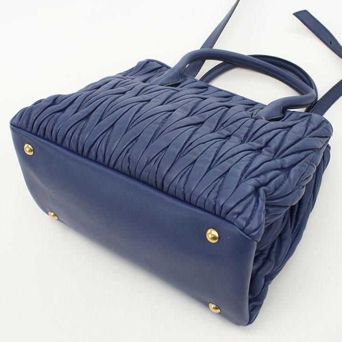 【中古】MIUMIU(OUTLET) ミュウミュウ アウトレット 2WAY マテラッセ トートバッグ/ラムスキン レディース Aランクの画像