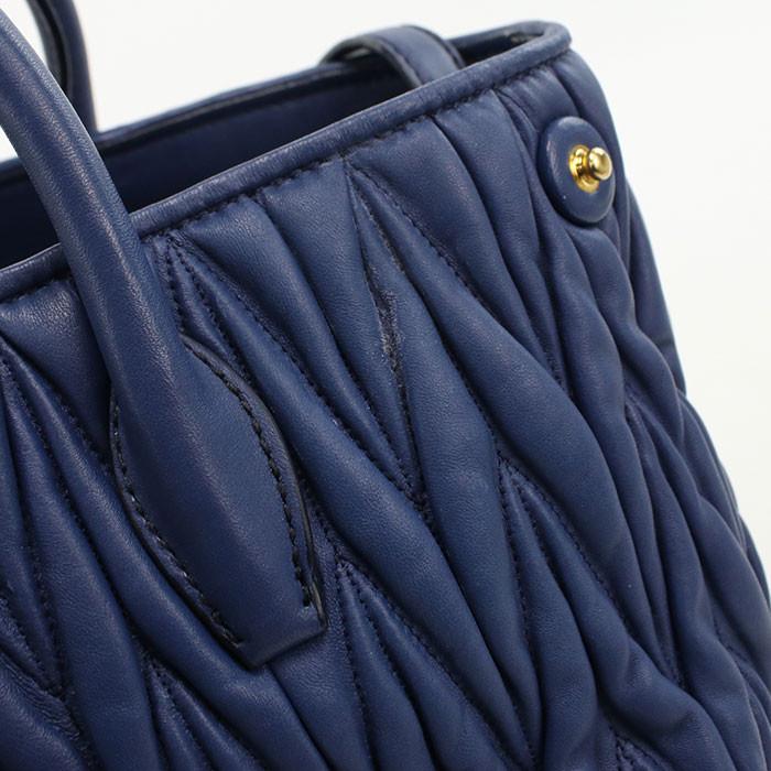 【中古】MIUMIU(OUTLET) ミュウミュウ アウトレット 2WAY マテラッセ トートバッグ/ラムスキン レディース Aランクの画像
