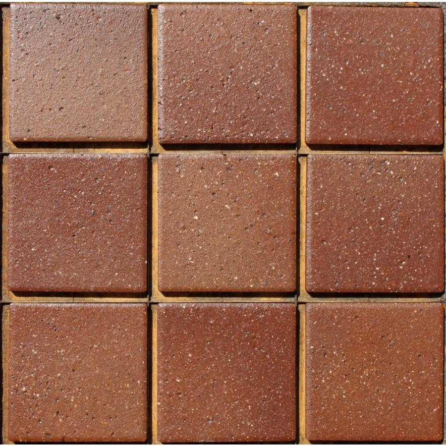 100角 床タイル 朱石土物シリーズ ｎｔ 128 煉瓦色 バラ Nt128bara 志野陶彩 通販 Yahoo ショッピング