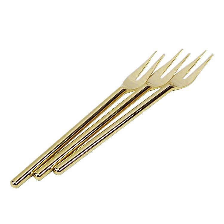 Ai Earth 美濃焼 デザートフォーク 3本セット 持ち手が円柱のお洒落なデザートフォーク 金メッキ 50 Off Dh 10 美濃焼スクエア 通販 Yahoo ショッピング