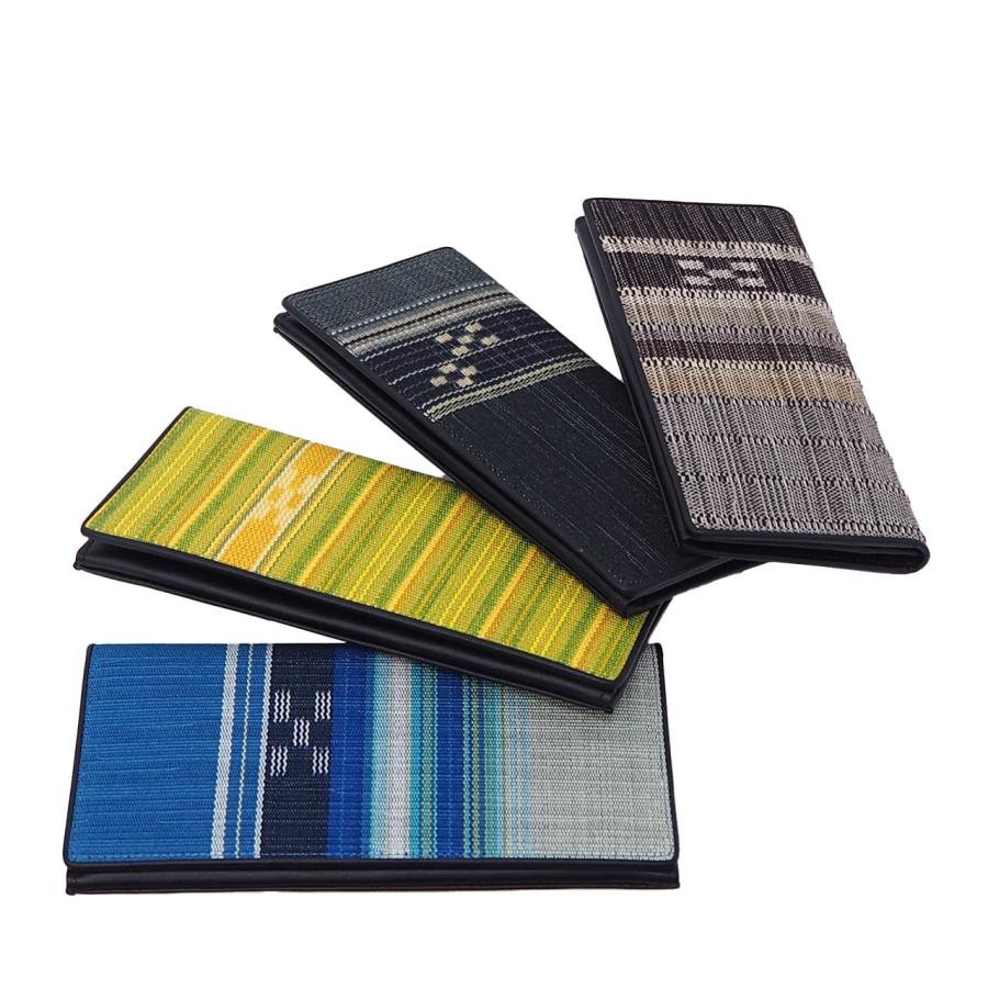 長財布 束入れ前段ハギ【ネコポス便可】[MINSAH] : あざみ屋 みんさー