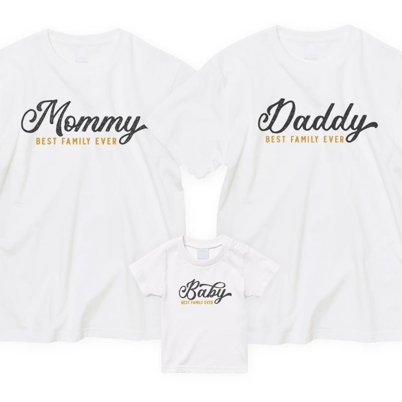 ファミリーtシャツ 3枚セット マタニティフォト 親子 家族 カフェ風 お揃い T025set3 名入れtシャツ ギフト みんt 通販 Yahoo ショッピング
