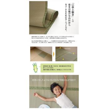 純国産 い草 上敷き カーペット 市松織 『不知火』 団地間4.5畳(約255×255cm) 6300124