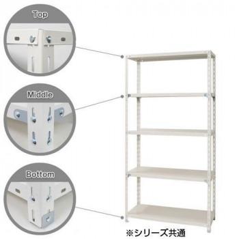 スチールラック NC1200-24-5段 間口1200×奥行450×高さ2400mm ブラックの画像