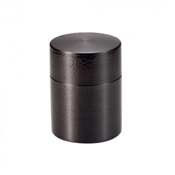 新光堂 純銅黒銅仕上げ 鎚目茶筒(大) BC-107 : Mインテリア - 通販