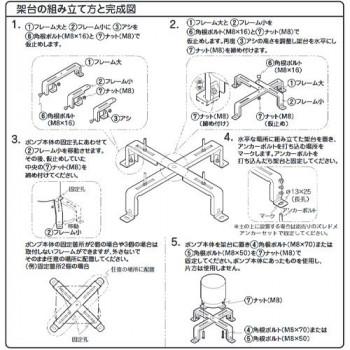 日晴金属 ポンプキャッチャー(家庭用井戸ポンプ据付部品・架台) WP-NX-S_3