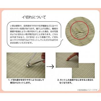 KOBA-GUARD コバガード 滑り止めあり い草ラグ 190×300cm オレンジ 1060470204804_5