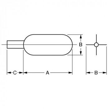 プロメイト 先端誘導金具φ100(スーパーイエロー部品) P-4140-32_1
