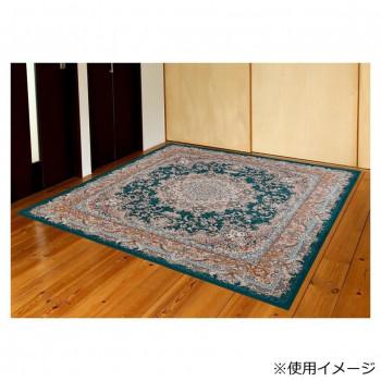 エルディア 転写プリント カーペット グリーン 2畳用 200x200cm ELDIA200GN_1
